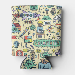 Enfriador De Latas Doodles creativos: juego de actividades divertidas