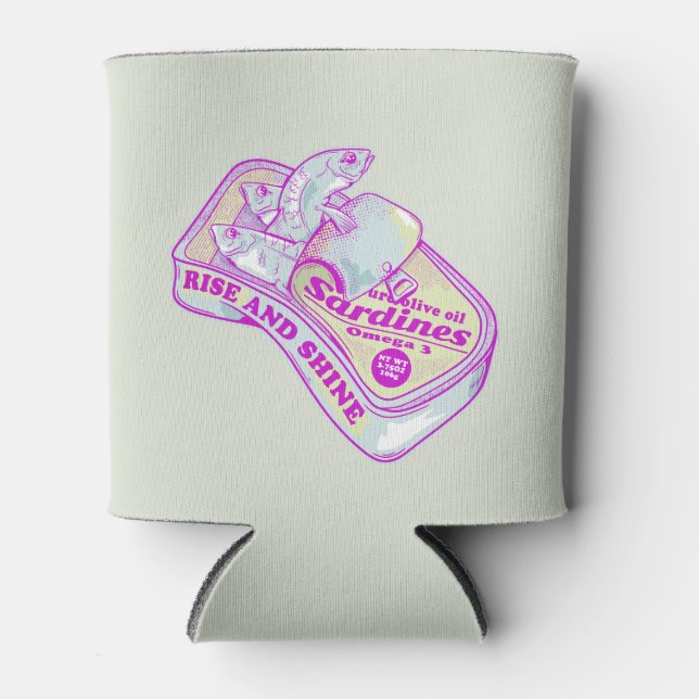 ENFRIADOR DE LATAS DORMIR SARDINAS RISE Y SHINE (Anverso)