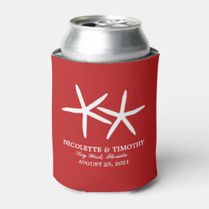 Enfriador De Latas Dos Starfish Skinny Boda rojo