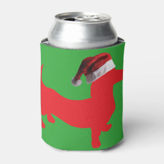 Enfriador De Latas Doxie Rojo y Gorra-Santa