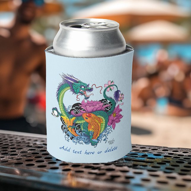 Enfriador De Latas Dragón de agua chino Koi Fish (Subido por el creador)