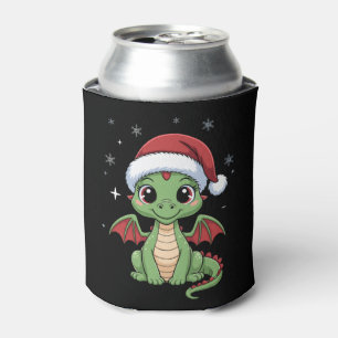 Enfriador De Latas Dragón de bebé de Navidad Gorro de Santa Copos de