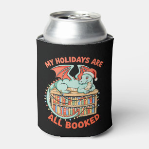 Enfriador De Latas Dragón de Navidad Mis vacaciones están todas reser