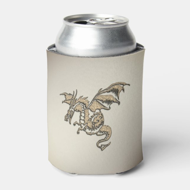 Enfriador De Latas Dragón dorado (Lata Anverso)