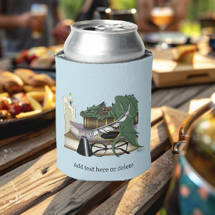 Enfriador De Latas Dragón Durmiente Caprichoso Verde Acogedor Amante 