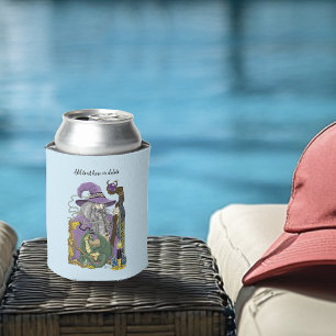Enfriador De Latas Dragón Mago Celta Fantasía Púrpura