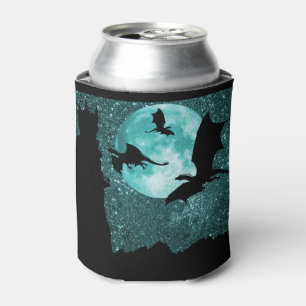 Enfriador De Latas Dragones volando, brillo del amanecer temprano,cas