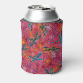 Enfriador De Latas Dragonfly Dance Hot Fuchsia