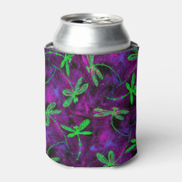 Enfriador De Latas Dragonismo verde anime en rosa caliente y morado