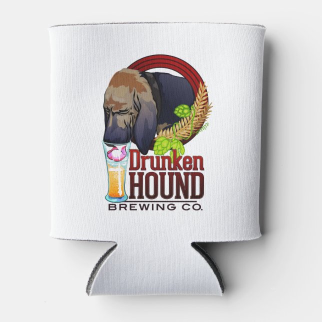 Enfriador De Latas Drunken Hound Brewing Co. Refrigerador de bebidas (Anverso)