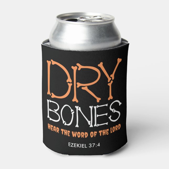 Enfriador De Latas DRY BONES Halloween cristiano (Lata Anverso)