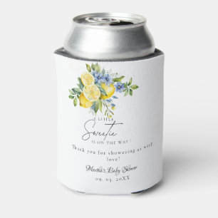 Enfriador De Latas Ducha de bebé de limón azul cítrico de verano