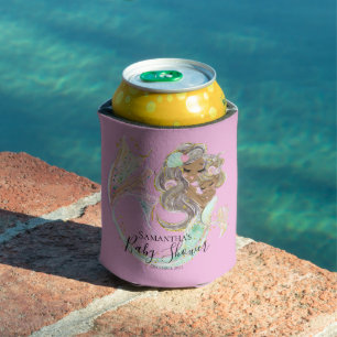 Enfriador De Latas Ducha de Bebé Sirena Rosa