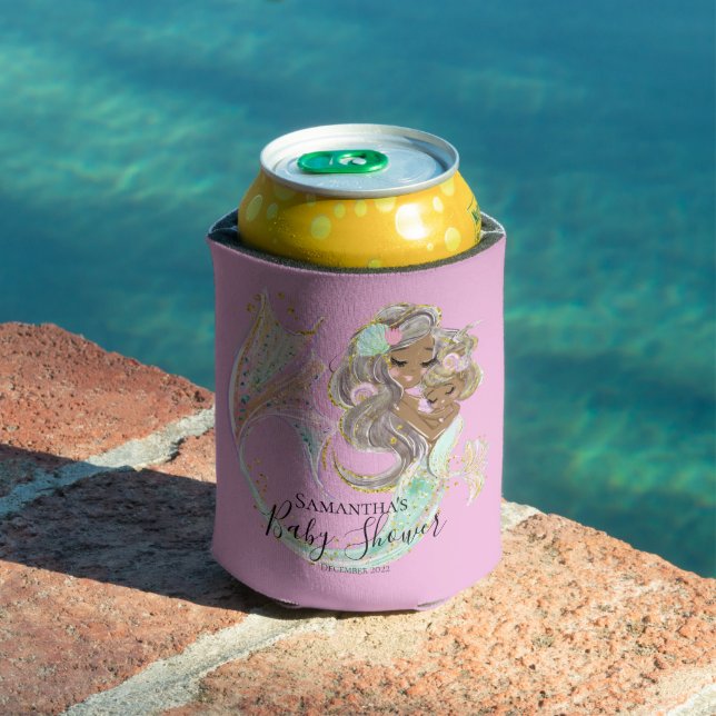 Enfriador De Latas Ducha de Bebé Sirena Rosa (Piscina in situ)