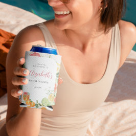 Enfriador De Latas Ducha de novia de cítricos tropicales