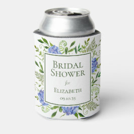 Enfriador De Latas Ducha de Novia Hortensias Azules