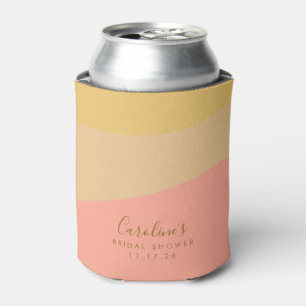 Enfriador De Latas Ducha de Novia Personalizada Simple Orgánica Sherb