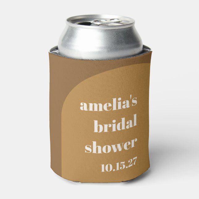 Enfriador De Latas Ducha de novias terciaria cálida de otoño (Lata Anverso)
