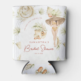 Enfriador De Latas Ducha tropical de novias en playa