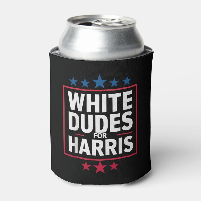Enfriador De Latas Dudes Blancas Para Kamala Harris Por La Presidenci (Lata Anverso)