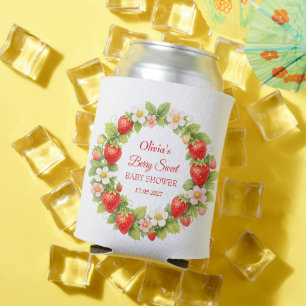 Enfriador De Latas Dulce de Frutas Baby Shower Fresa Bebé Niña Niño