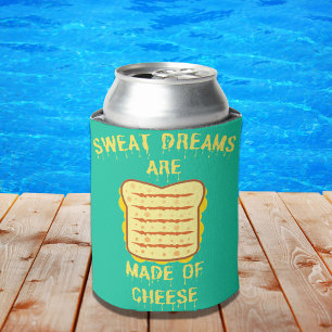 Enfriador De Latas Dulces sueños son hechos de queso I Cheesy Pun