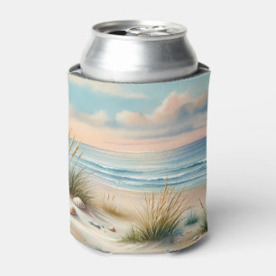 Enfriador De Latas Dunas Costeras Pastel Acuarela