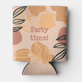 Enfriador De Latas durazno retro de tiempo de fiesta