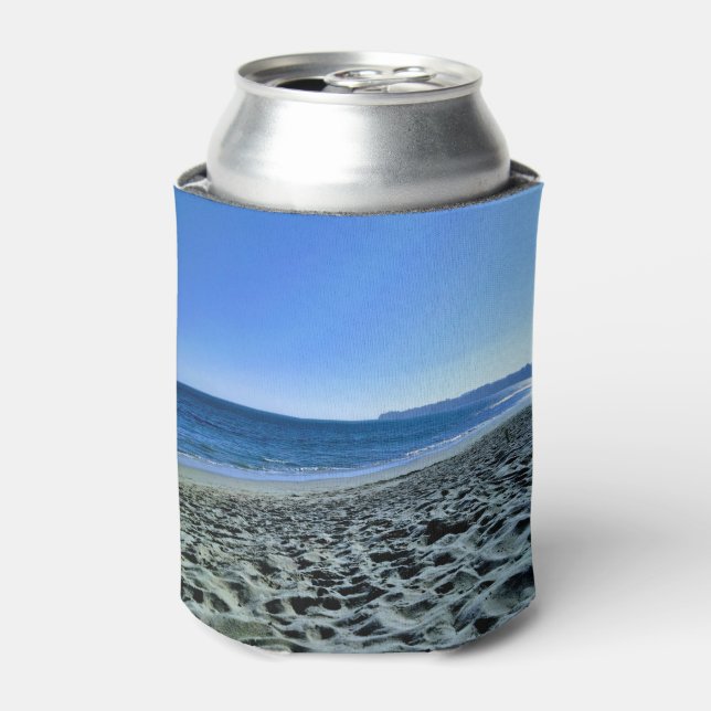 Enfriador De Latas Dusk en la playa de Malibu (Lata Anverso)