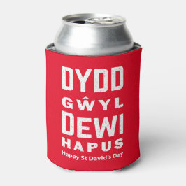 Enfriador De Latas Dydd Gæyl Dewi Hapus Feliz Día 4 De San Davids
