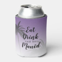 Eat Dink Be Mauid Monograma Tropical Beach Wedding