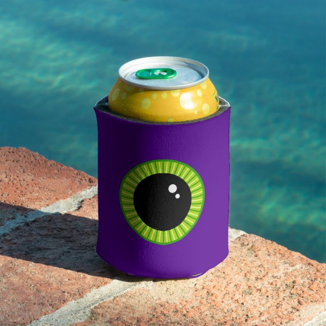 Enfriador De Latas Ébola divertida verde y morada de los monstruos (Piscina in situ)