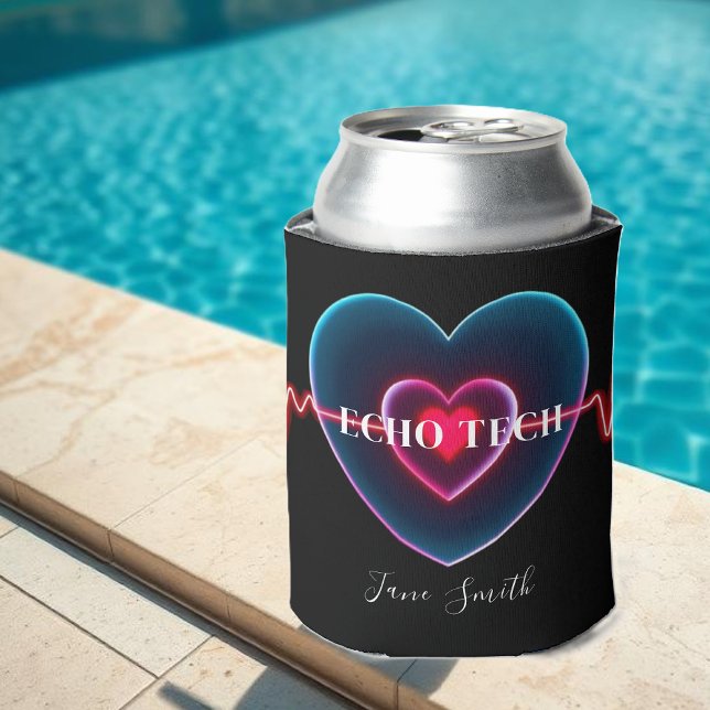 Enfriador De Latas Echo Tech | Heartbeat | EKG (Echo Tech _ Heartbeat _ EKG Can Cooler)