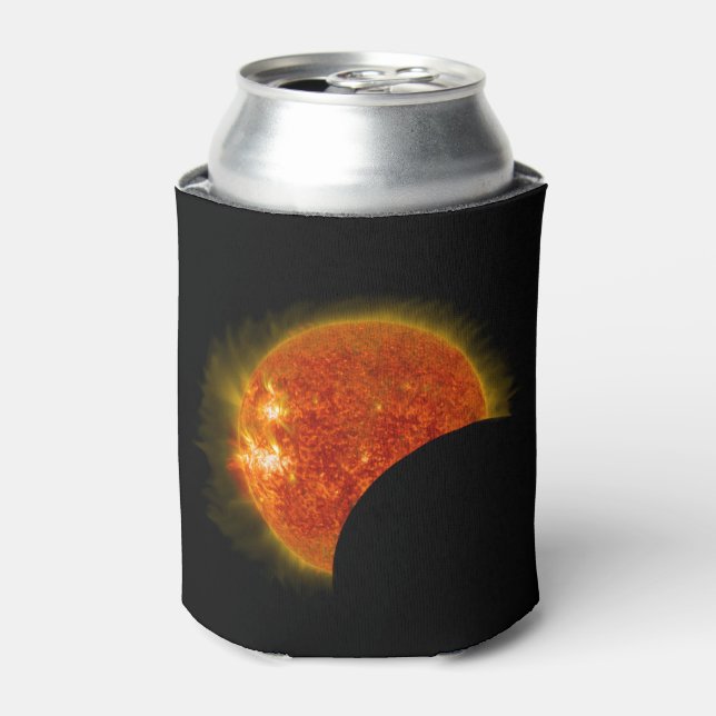Enfriador De Latas Eclipse solar en curso (Lata Anverso)
