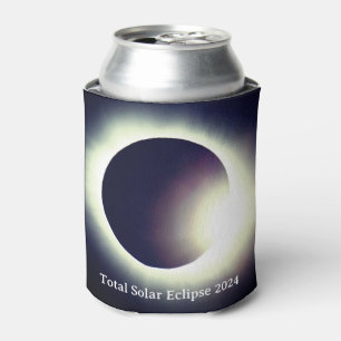 Enfriador De Latas Eclipse solar total 8 de abril de 2024 luna sol