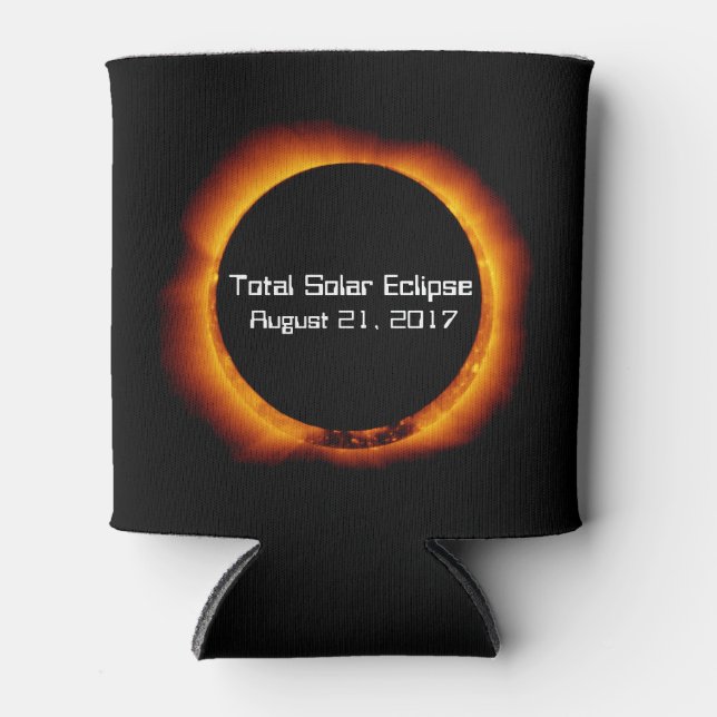 Enfriador De Latas Eclipse solar total de 2017 (Anverso)