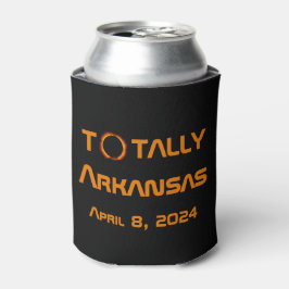 Enfriador De Latas Eclipse solar total de Arkansas 2024