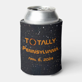 Enfriador De Latas Eclipse solar total de Pennsylvania 2024