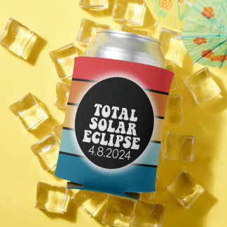 Enfriador De Latas Eclipse solar total - diseño retro 2024