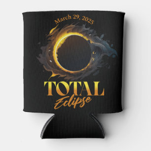 Enfriador De Latas Eclipse solar total Marzo 29 2025 Conmemorativo C