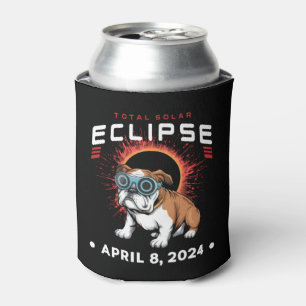Enfriador De Latas Eclipse solar total Regalos de Bulldog de abril de