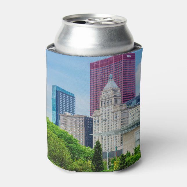 Enfriador De Latas Edificios De Chicago (Lata Anverso)