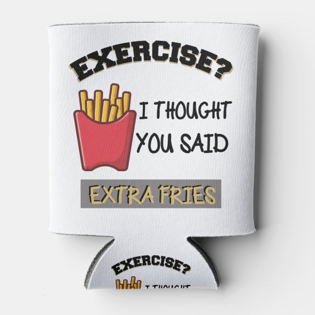 Enfriador De Latas Ejercicio, pensé que habías dicho camiseta de bola (Anverso)