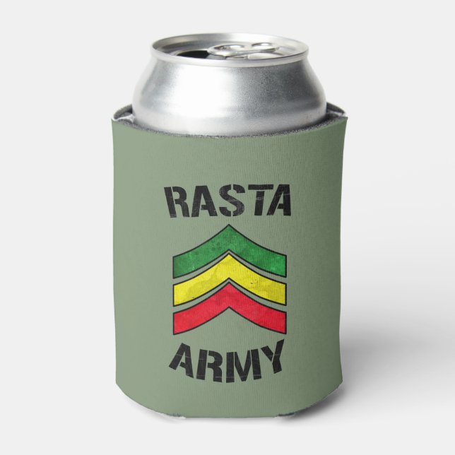 Enfriador De Latas Ejército rastafari (Lata Anverso)