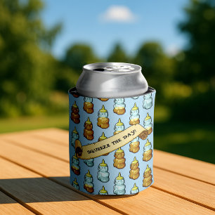 Enfriador De Latas ¡El Aceite De Miel Ajetreado El Día! Obra de arte