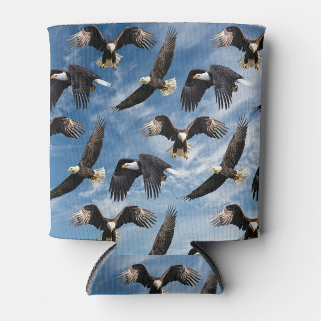 Enfriador De Latas El águila calva se eleva (Anverso)