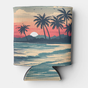 Enfriador De Latas El amanecer en la playa
