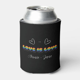 Enfriador De Latas El amor es amor Arcoíris LGBTQ