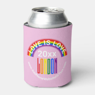Enfriador De Latas El amor es amor Orgullo Gay de Londres LGBT Arcoir