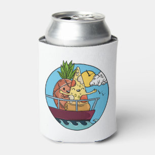 Enfriador De Latas El amor es amor piña pizza Día de San Valentín Foo